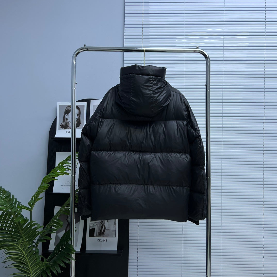 Canada Goose Black Tonal Hooded Down Puffer Jacket