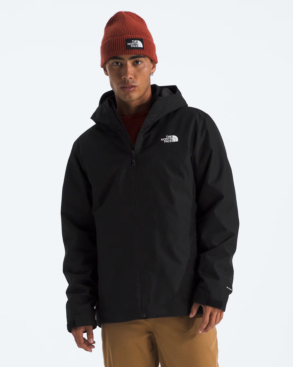 The North Face Black DryVent Waterproof Shell Jacket Hooded Full Zip