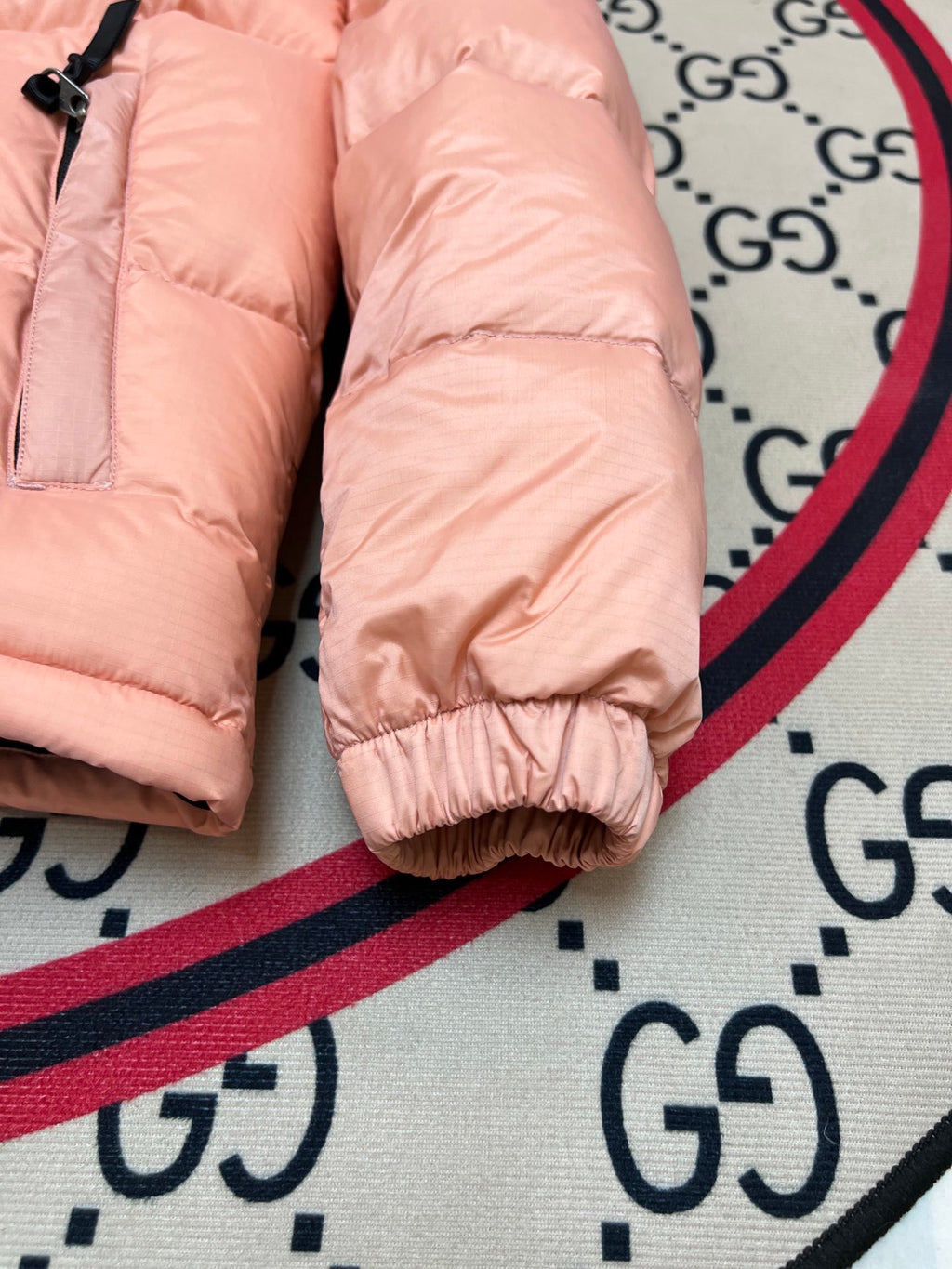 The North Face Peach Pink Black 1996 Retro Nuptse Down Jacket 700 Fill