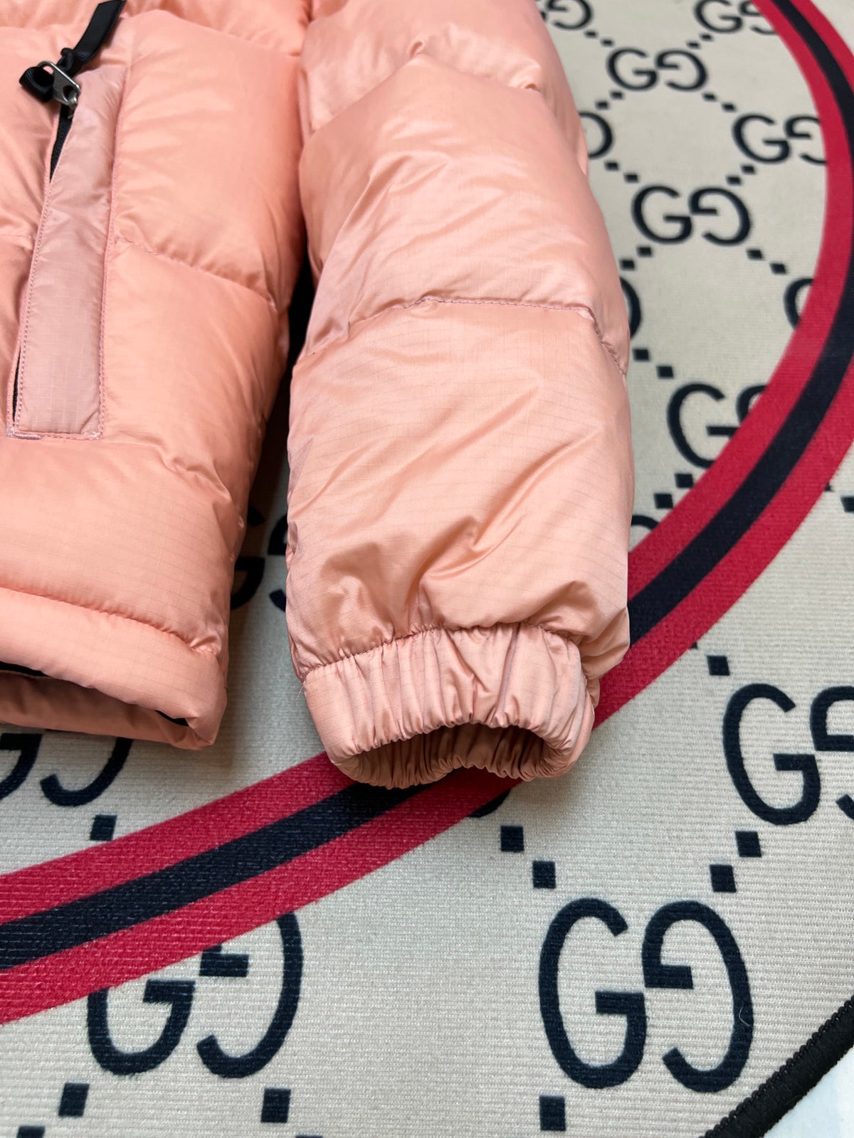 The North Face Peach Pink Black 1996 Retro Nuptse Down Jacket 700 Fill