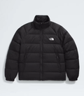 The North Face Black Nuptse Puffer Jacket Stand Collar Full Zip