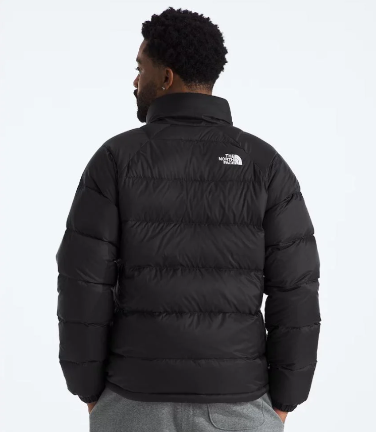 The North Face Black Nuptse Puffer Jacket Stand Collar Full Zip