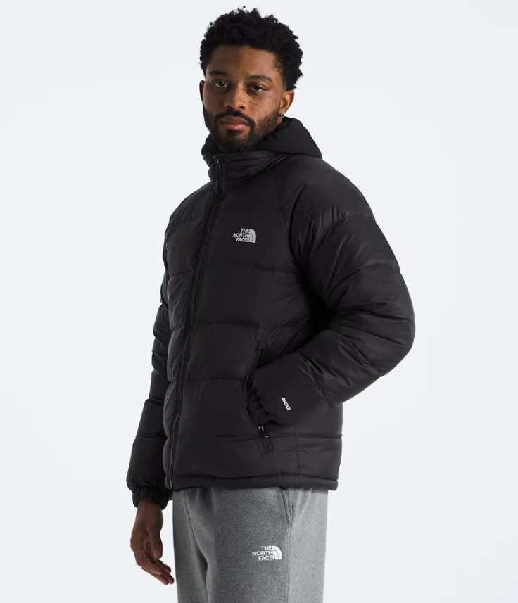 The North Face Black Nuptse Puffer Jacket Stand Collar Full Zip