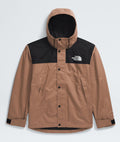 The North Face Khaki Black Mountain Jacket Snap Button Waterproof Shell