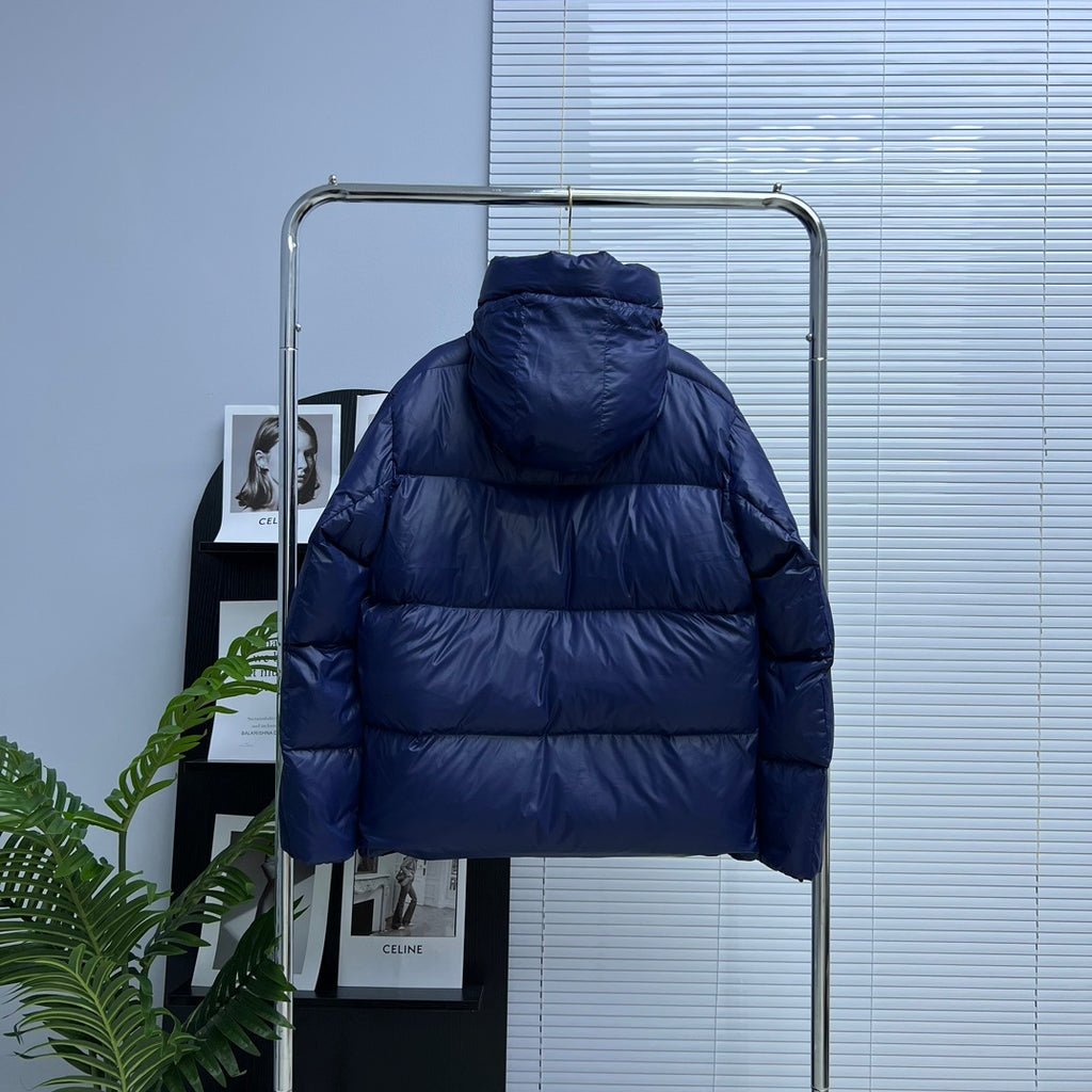 Canada Goose Navy Blue Hooded Down Puffer Jacket