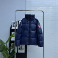 Canada Goose Navy Blue Hooded Down Puffer Jacket