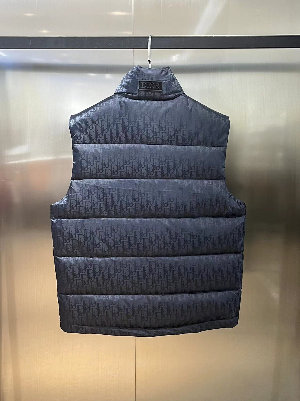 Dior Navy Oblique Monogram Down Vest