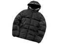 Moncler Black Matte Down Puffer Jacket Logo Hood Lining