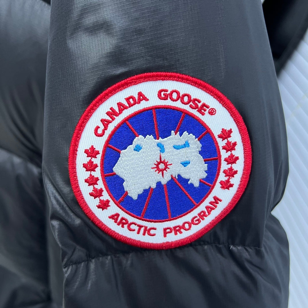 Canada Goose Black Hooded Down Puffer Jacket