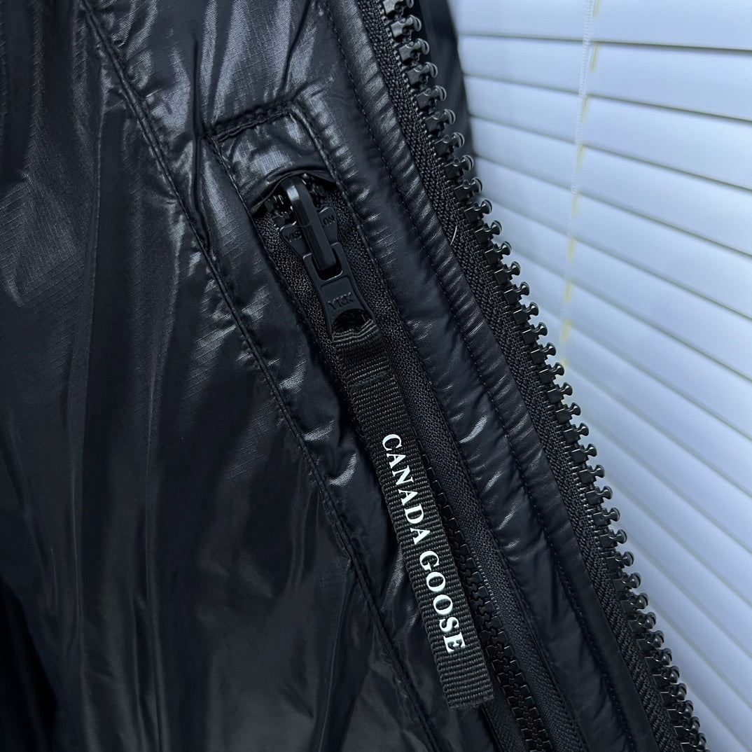 Canada Goose Black Tonal Hooded Down Puffer Jacket