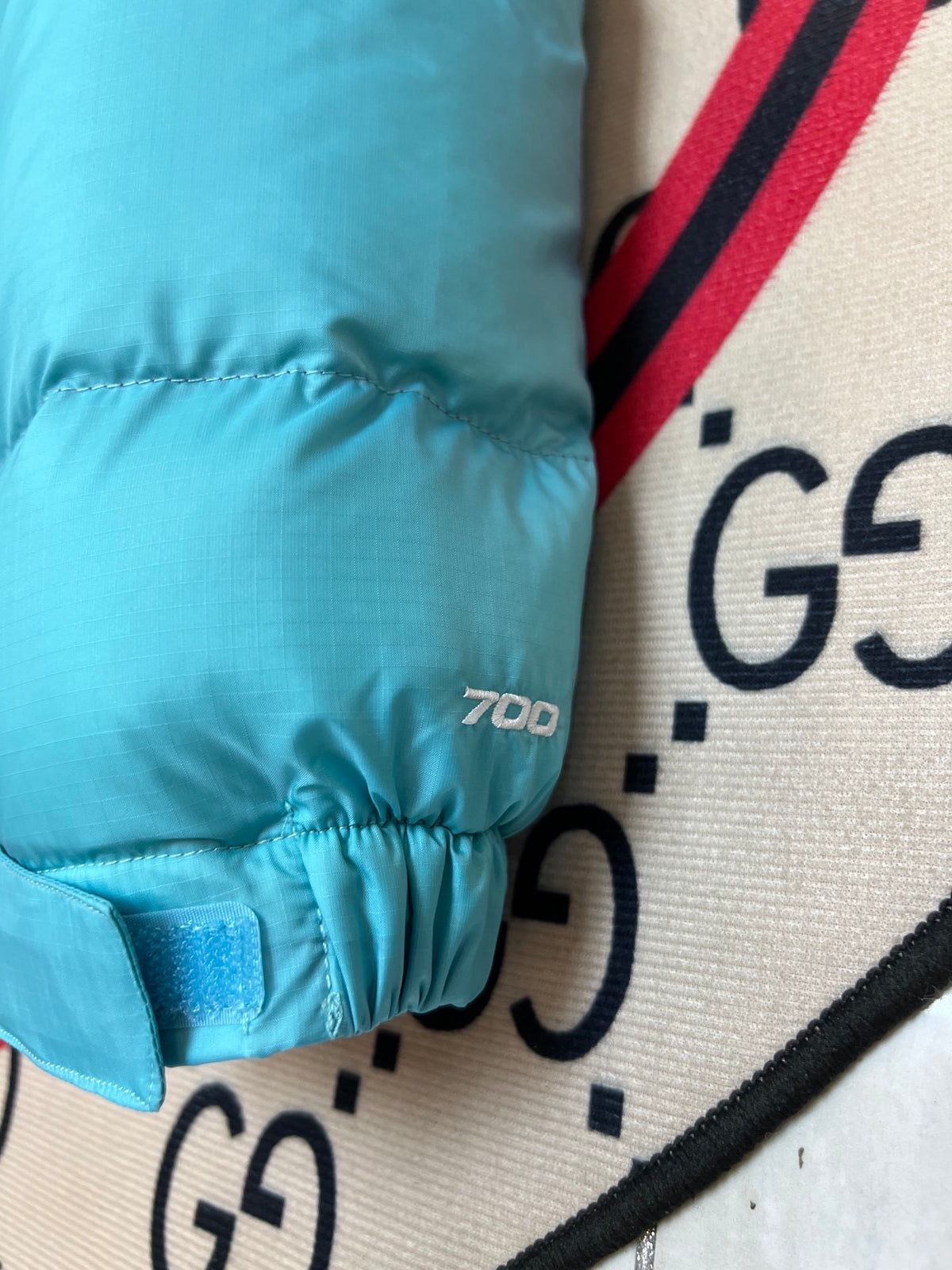 The North Face Turquoise Purple 1996 Retro Nuptse Down Jacket 700 Fill