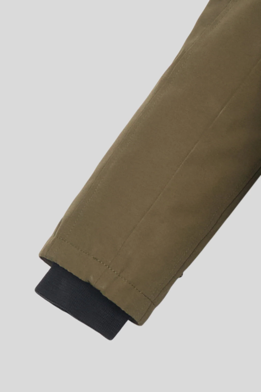 Canada Goose Olive Women's Fur-Trim Hooded Long Down Parka