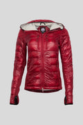 Canada Goose Red Women's Hooded Slim Fit Lightweight Down Jacket